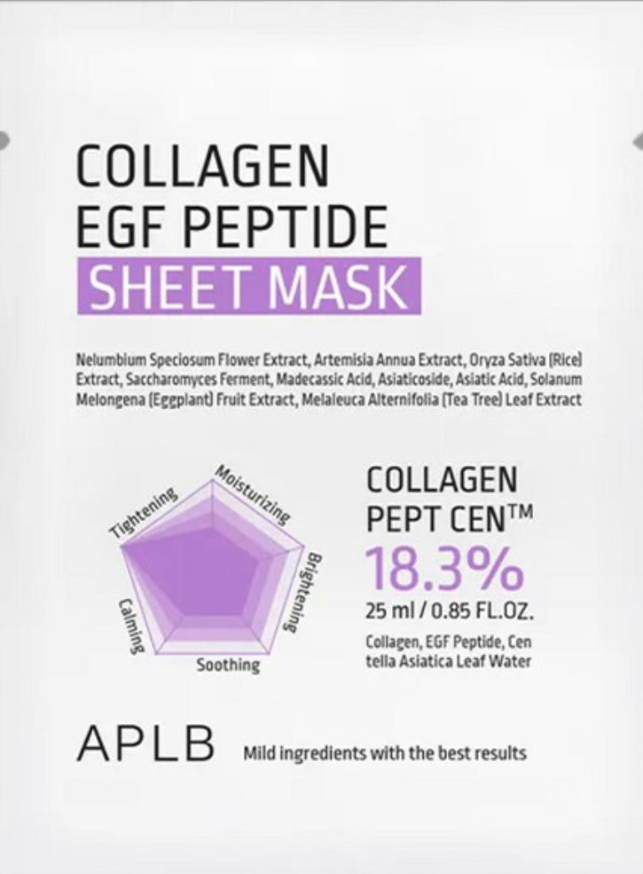 APLB collagen efg peptide sheet mask