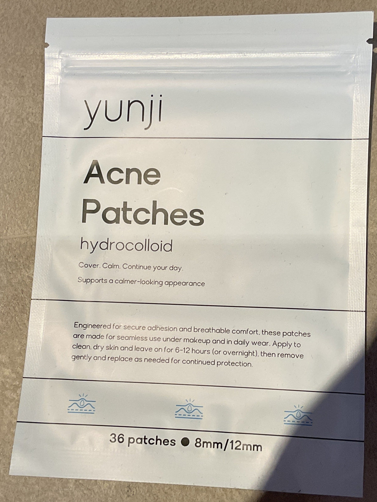 Yunji Hydrocolloid Acne Patches 36 pc 8mm/12mm