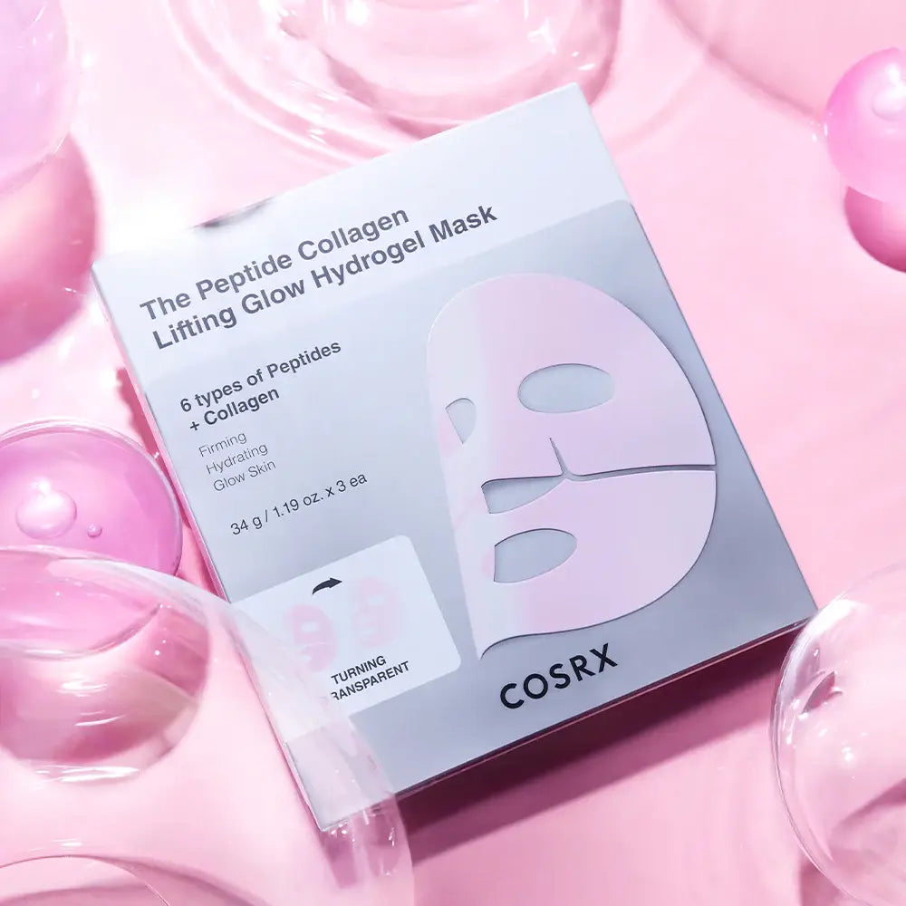 Cosrx The Peptide Collagen Lifting Glow Hydrogel Mask 34g * 3ea