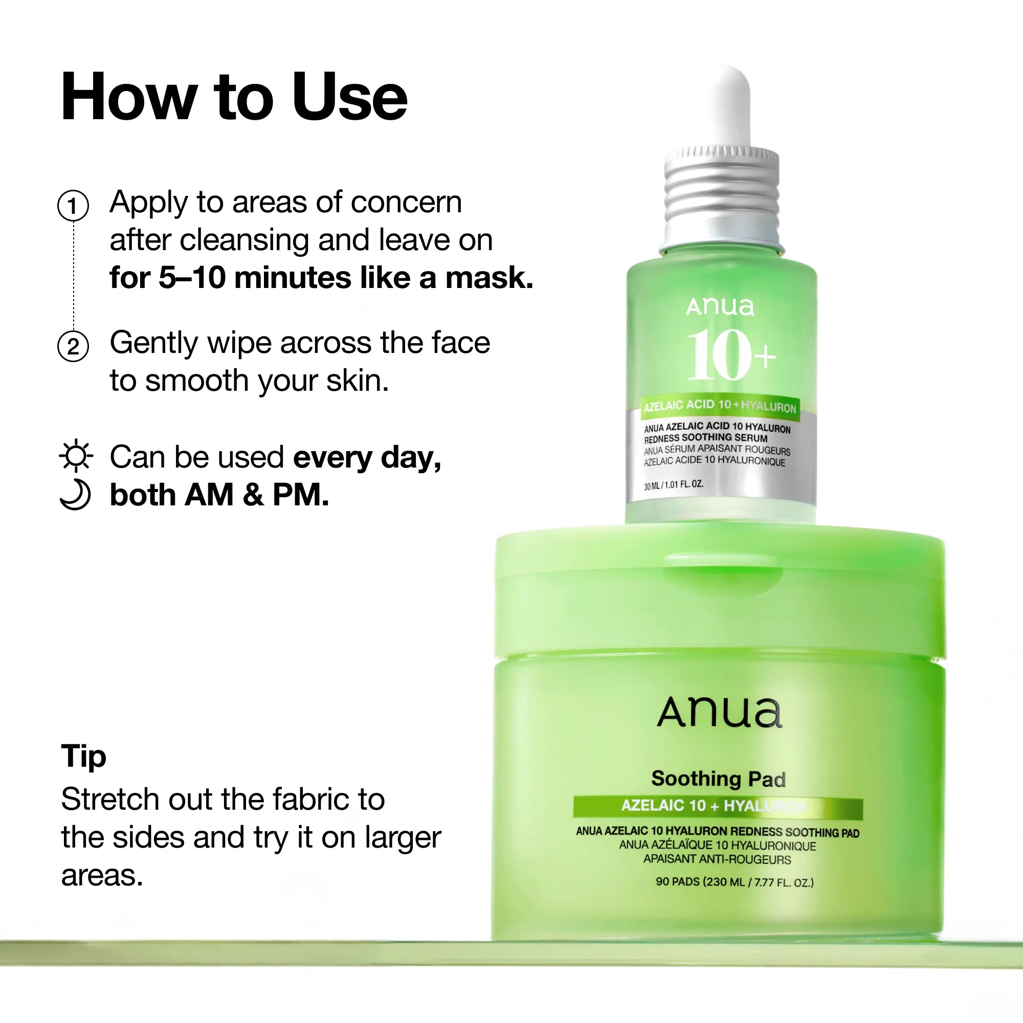 Anua - Soothing Pad Azelaic 10 + Hyaluron