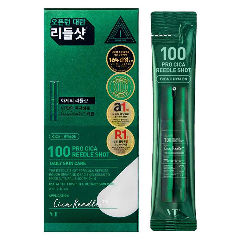 VT Cosmetics VT 100 Pro Cica Reedle Shot (2ml*10ea)