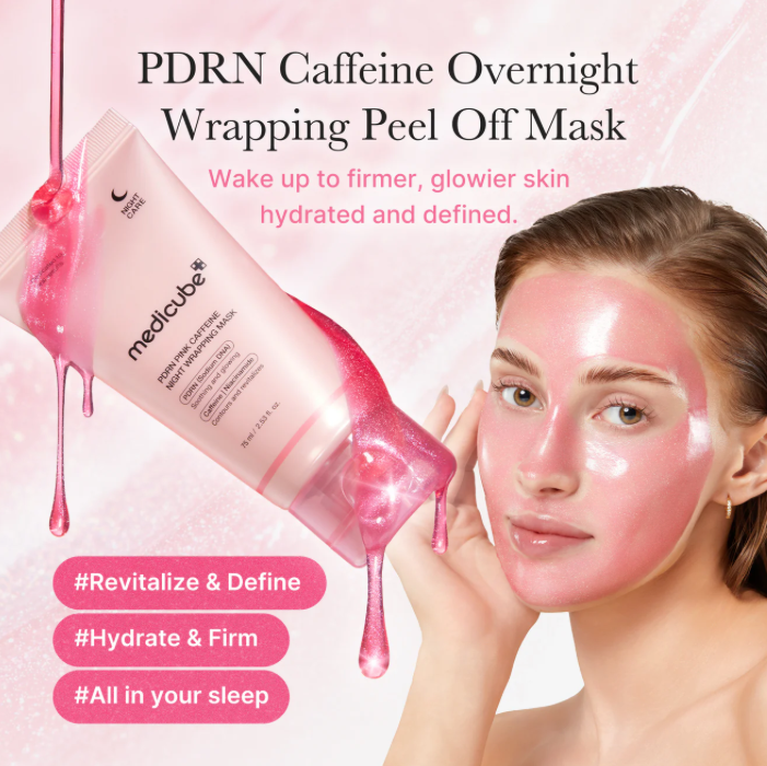 Medicube PDRN Pink Caffeine Night Wrapping Mask