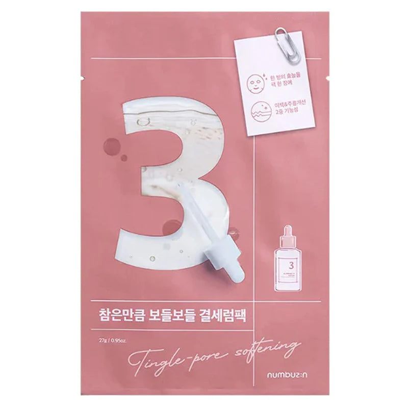 Numbuzin No 3 Tingle Pore Softening Sheet Mask