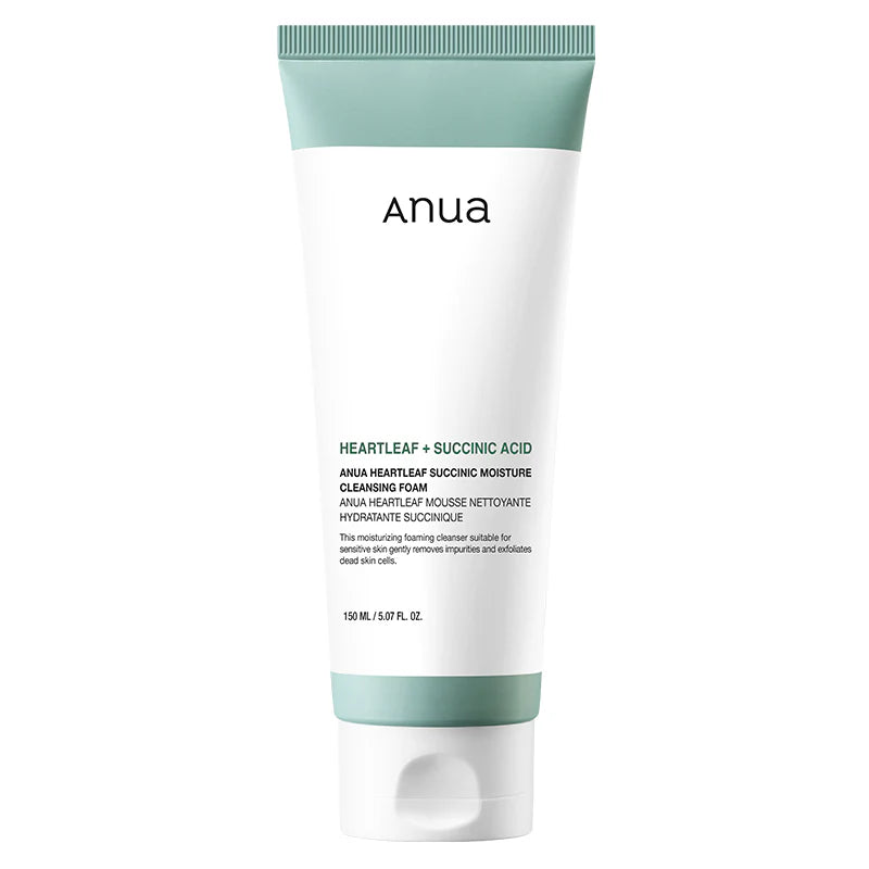 Anua Heartleaf + Succinic Acid Moisture Cleansing Foam