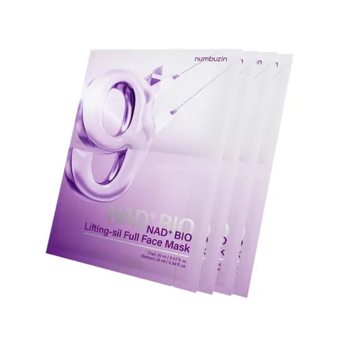 Numbuzin - NO.9 NAD BIO LIFTING FULL COVER FACIAL MASK 4 stuks