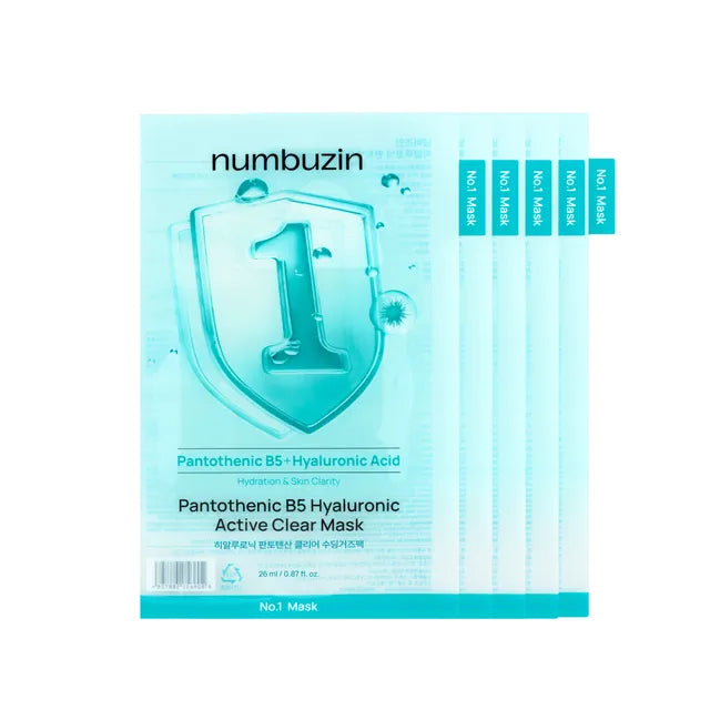Numbuzin No.1 Pantothenic B5 Hyaluronic Active Clear Mask 4ea