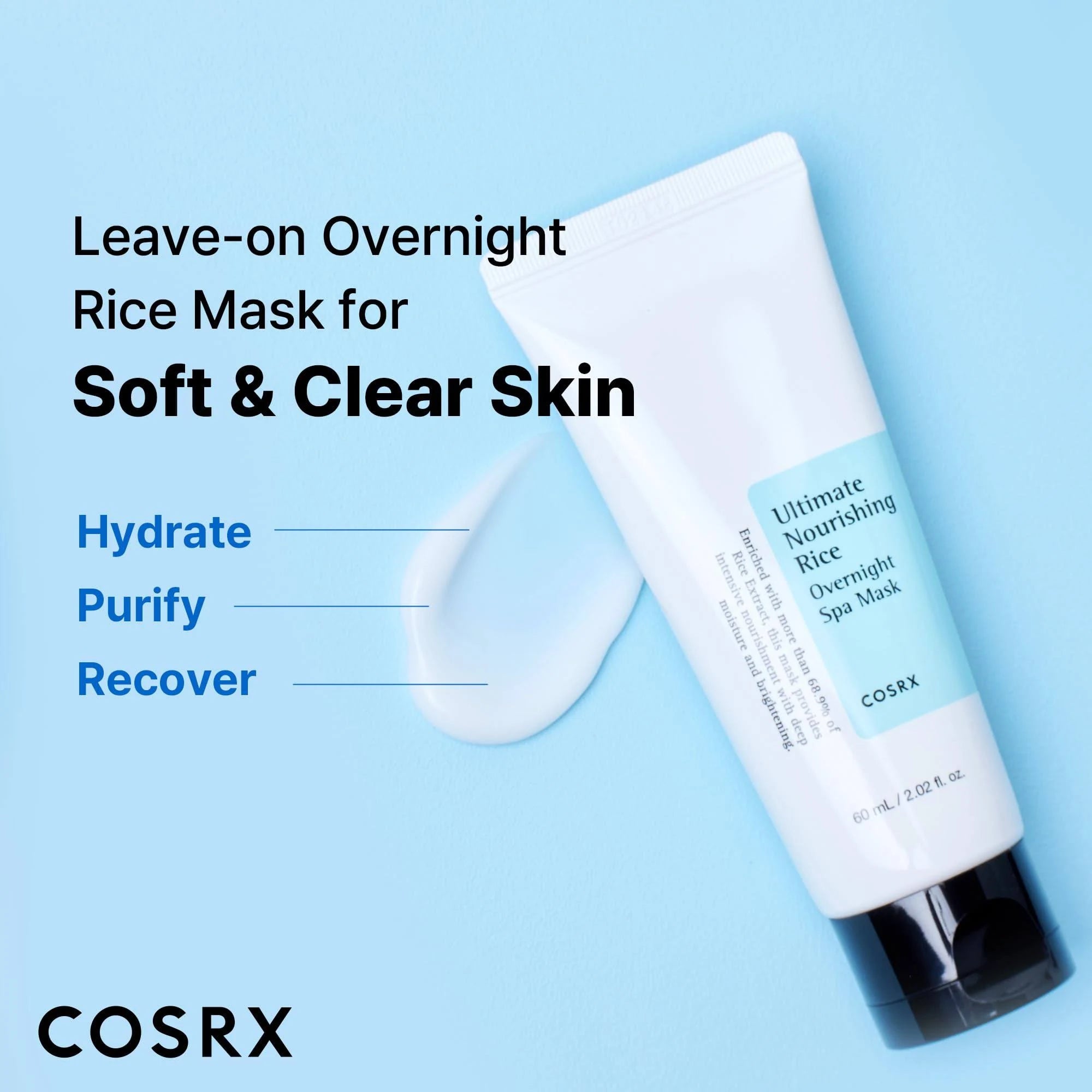 COSRX Ultimate Nourishing Rice Overnight Spa Mask